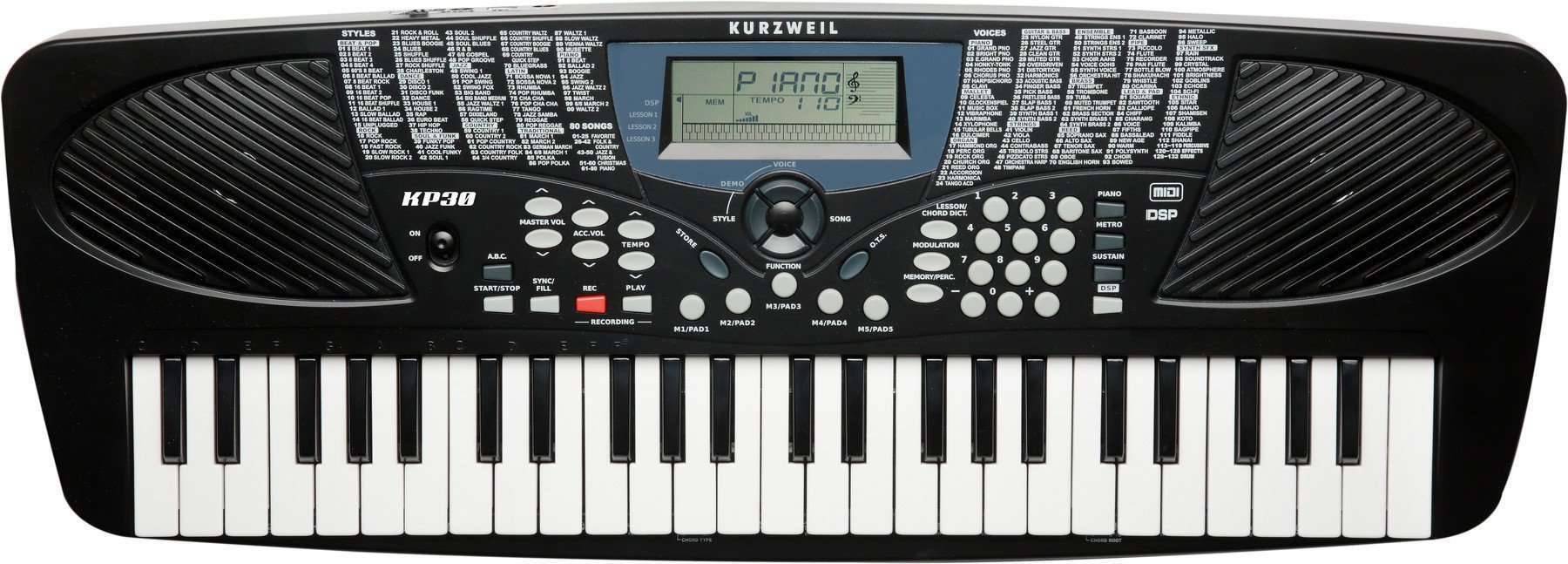 Keyboard zonder aanslaggevoeligheid Kurzweil KP30