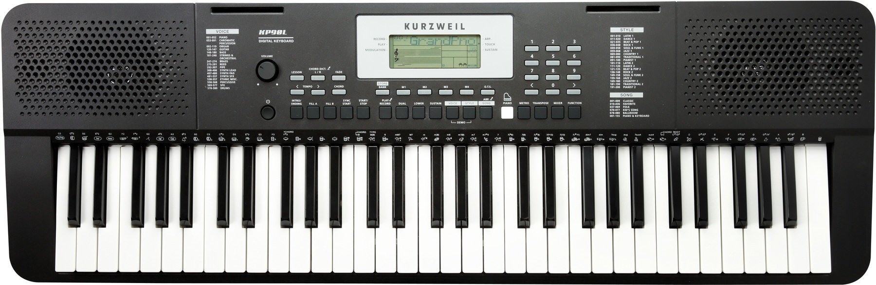 Keyboard with Touch Response Kurzweil KP90L