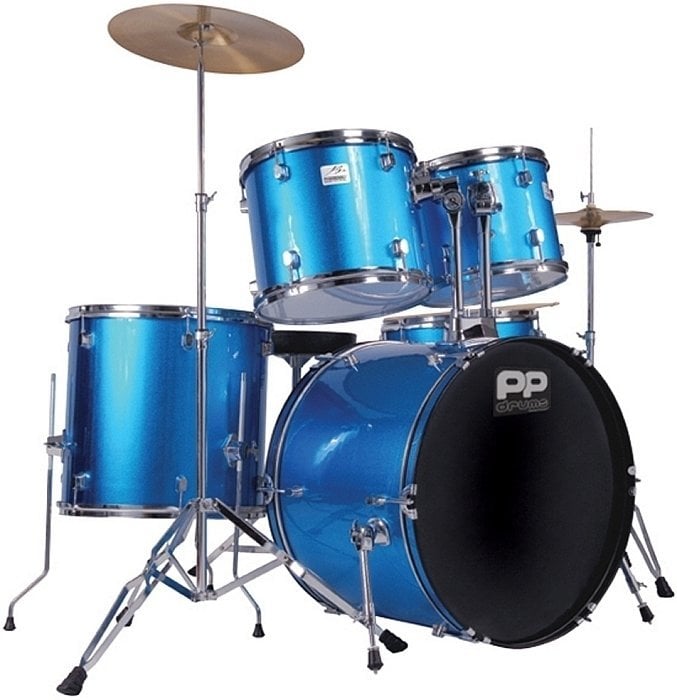 Akustik-Drumset PP World PP250 Blue
