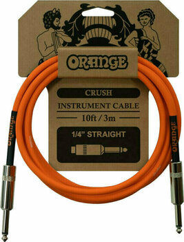 Instrumentenkabel Orange CA034 Orange 3 m Gerade Klinke - Gerade Klinke - 1