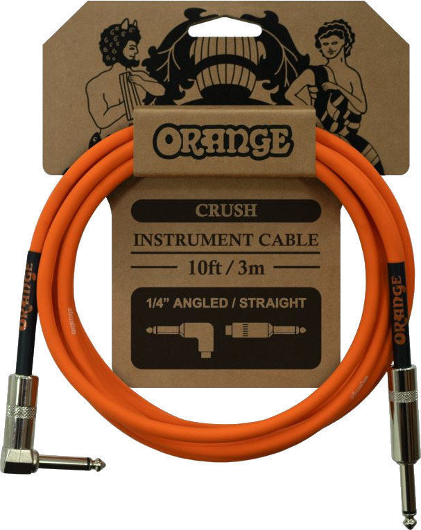 Instrument Cable Orange CA035 Orange 3 m Straight - Angled