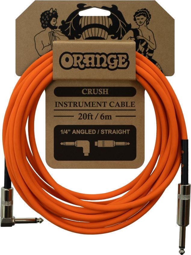 Kabel za instrumente Orange CA037 Narančasta 6 m Ravni - Kutni