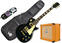 Elektromos gitár PSD LP1 Singlecut Standard-Black SET Fekete
