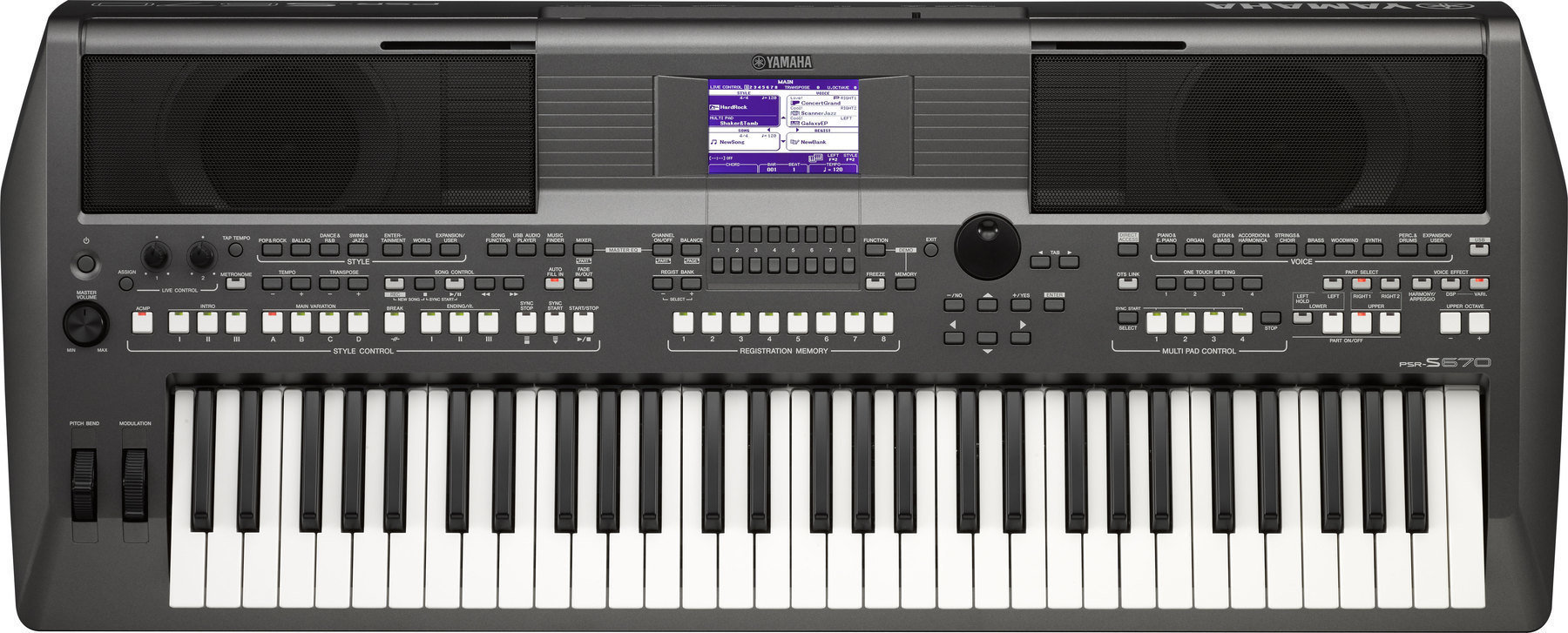 Profesionální keyboard Yamaha PSR S670