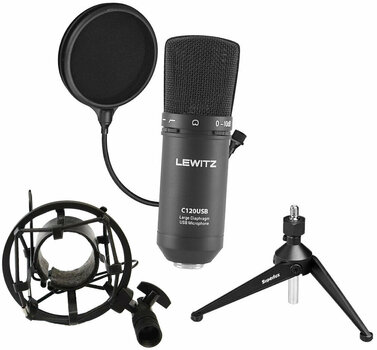 USB mikrofon Lewitz C120USB SET - 1