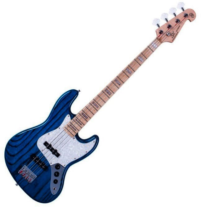 4-string Bassguitar SX SJB75 Trans Blue