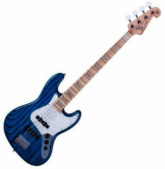 4-string Bassguitar SX SJB75 Trans Blue - 1