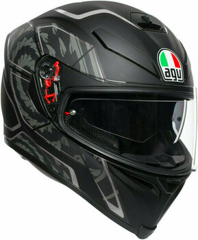 Helmet AGV K-5 S Tornado Matt Black/Silver S/M Helmet - 1