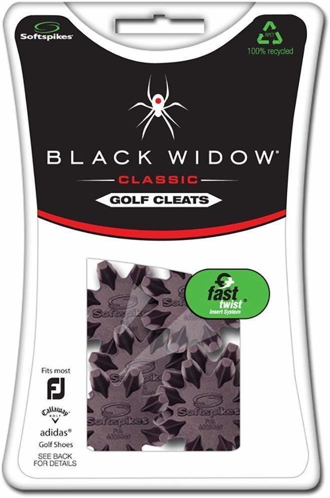 Acessórios para sapatos de golfe Softspikes Black Widow Fast Twist 3.0