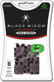 Acessórios para sapatos de golfe Softspikes Black Widow Fast Twist 3.0 - 1