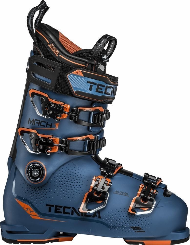 Chaussures de ski alpin Tecnica Mach1 HV Dark Process Blue 270 Chaussures de ski alpin
