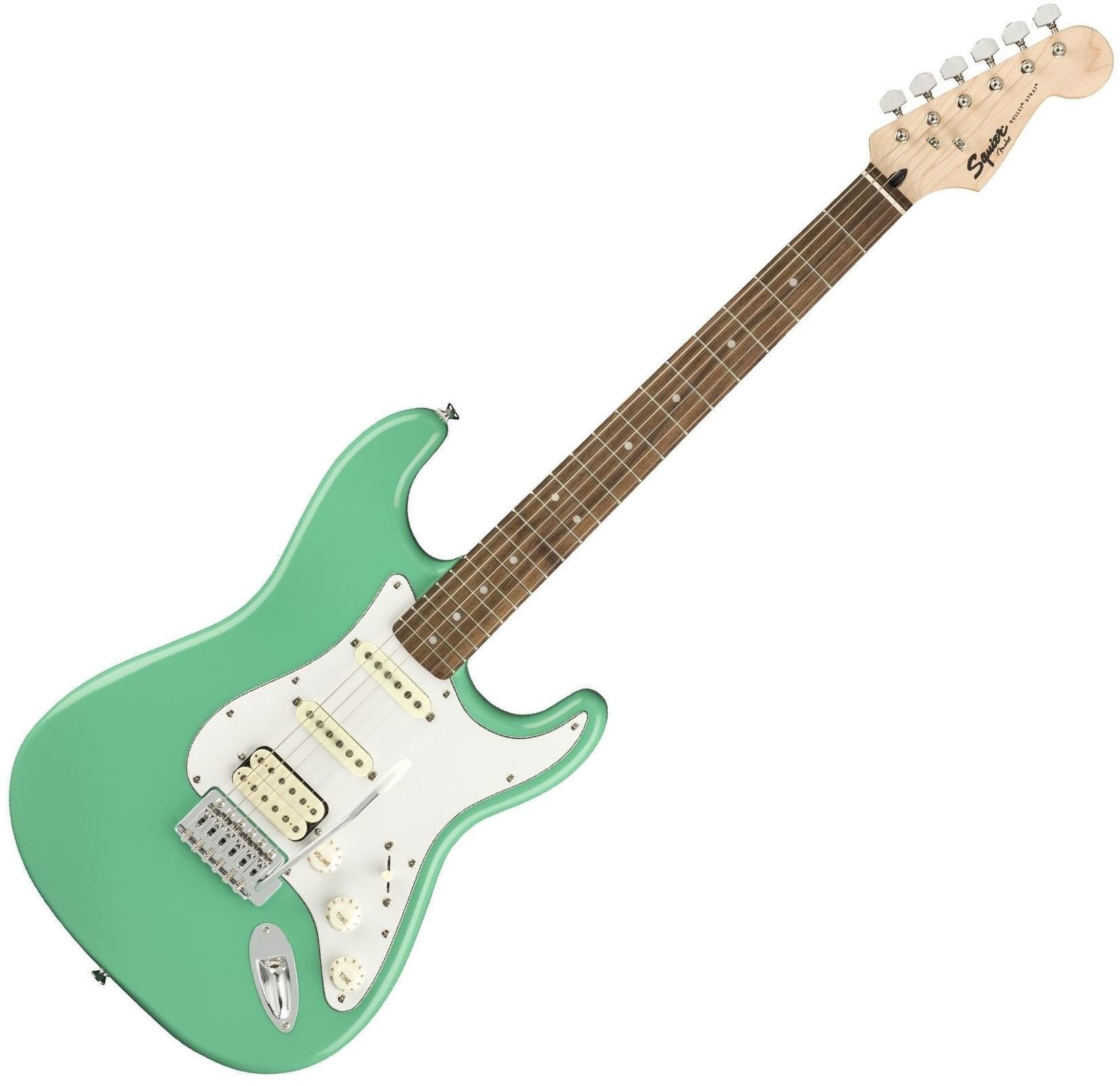E-Gitarre Fender Squier Bullet Stratocaster HSS IL Seafoam Green