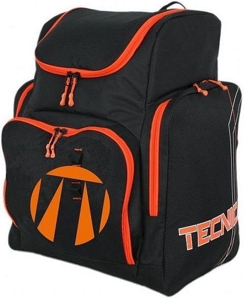 Skitas Tecnica Team Skiboot Backpack Black/Orange 1 Pair