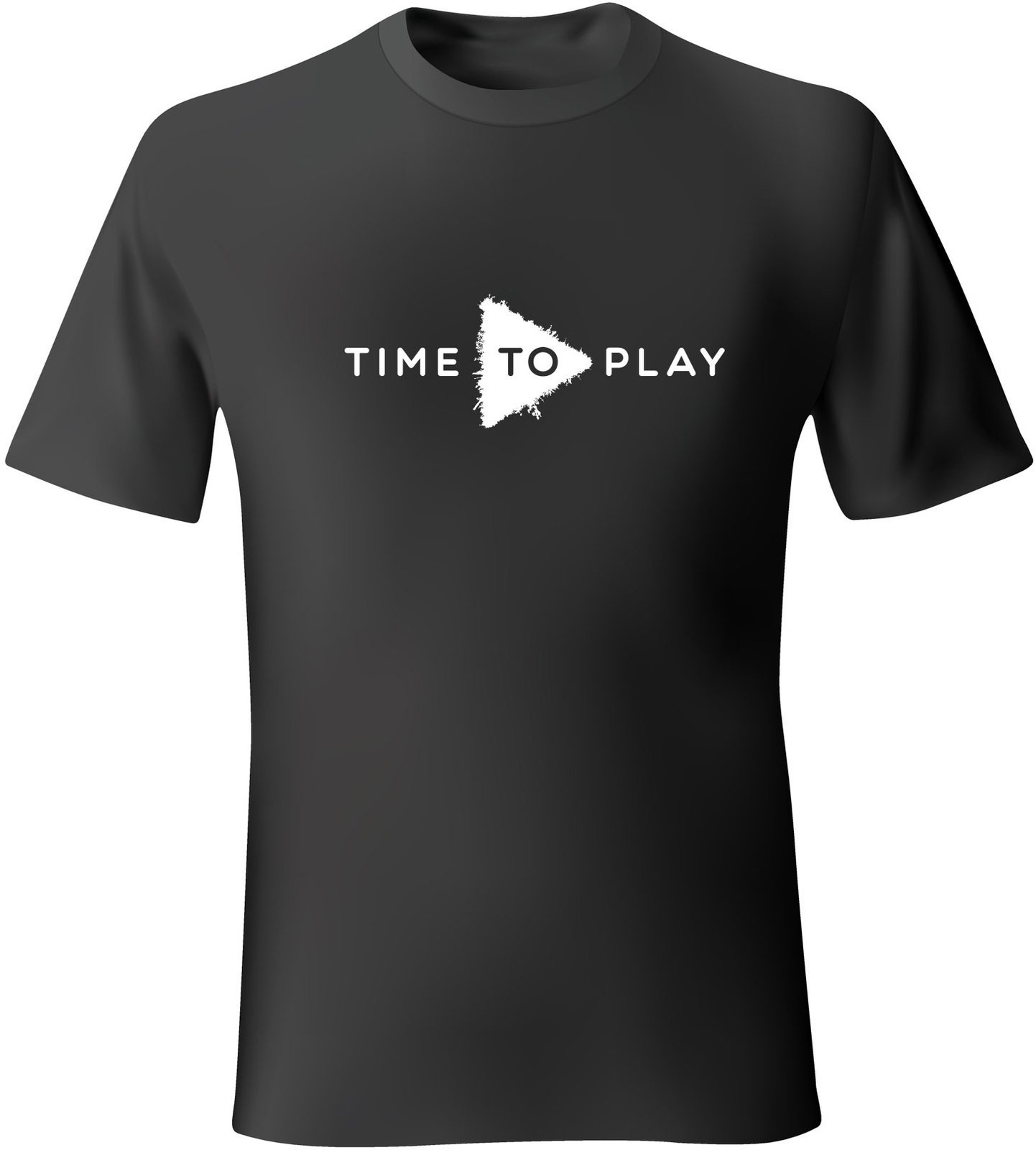 T-Shirt Muziker T-Shirt Time To Play Unisex Black/White S