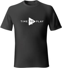 T-Shirt Muziker Time To Play T-Shirt White-Black L