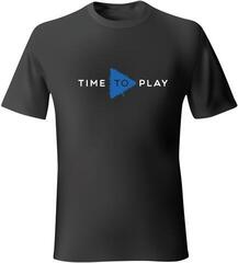 Muziker Time To Play T-shirt Black Black/Blue