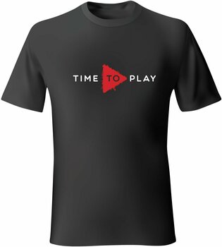 T-Shirt Muziker T-Shirt Time To Play Unisex Black/Red M - 1