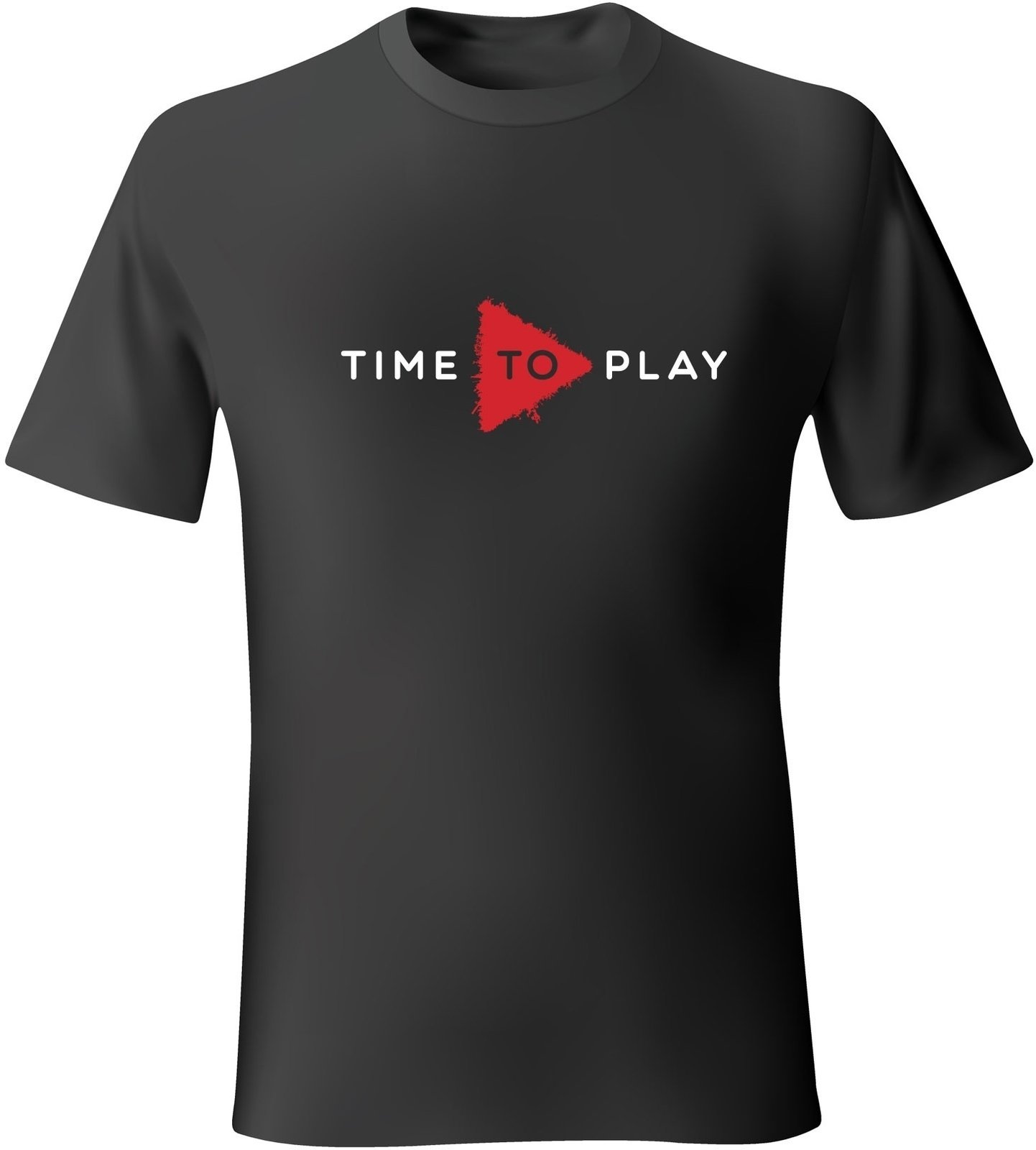 T-Shirt Muziker T-Shirt Time To Play Schwarz-Rot 2XL