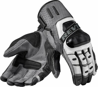Motorcycle Gloves Rev'it! Cayenne Pro Silver/Black 2XL Motorcycle Gloves - 1