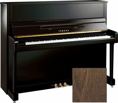 Akustický klavír, Pianino Yamaha B3 Open Pore Dark Walnut - 1