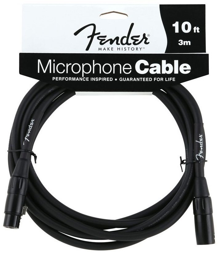 Mikrofonkabel Fender Performance Series Microphone Cabel 3m