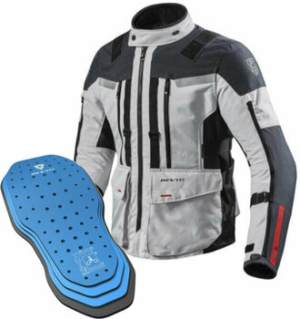 Textile Jacket Rev'it! Jacket Sand 3 Silver-Anthracite L Protector 05SET Silver/Anthracite L Textile Jacket - 1
