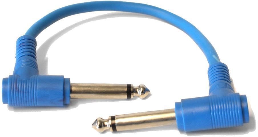 Propojovací kabel, Patch kabel Lewitz TGC-300 Modrá 15 cm Lomený - Lomený