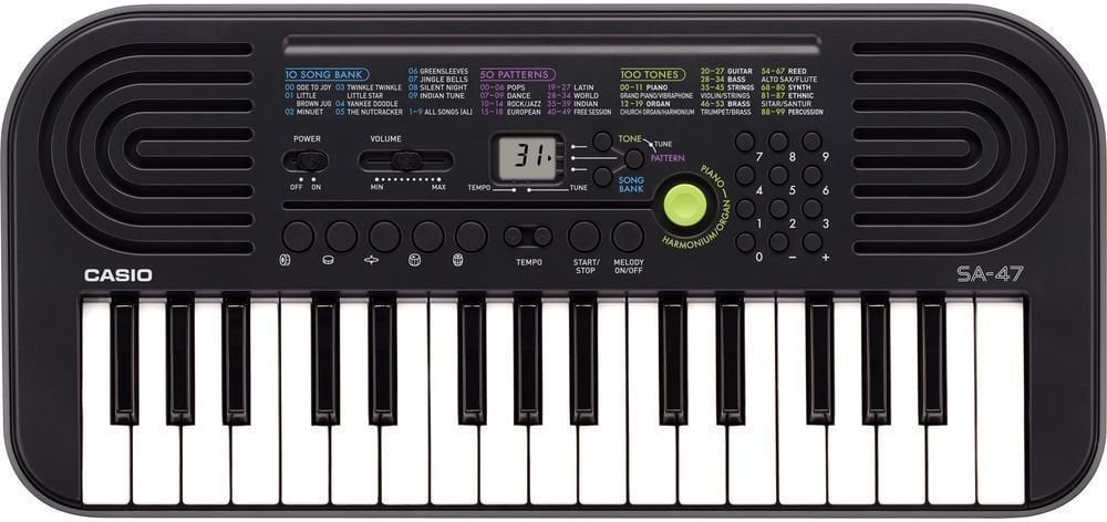 Dětské klávesy / Dětský keyboard Casio SA-47 Černá