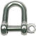Boat Shackle Osculati D - Shackle Stainless Steel 4 mm