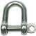 Boat Shackle Osculati D - Shackle Stainless Steel 6 mm