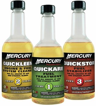 Lodní aditivum Quicksilver Quickare + Quickleen + Quickstor SET Lodní aditivum Benzín - 1