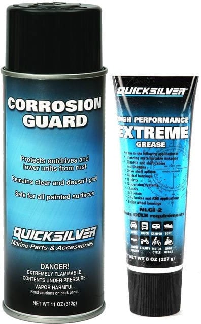 Marint fett, båtspolare Quicksilver Corrosion Guard + Extreme SET Marint fett, båtspolare
