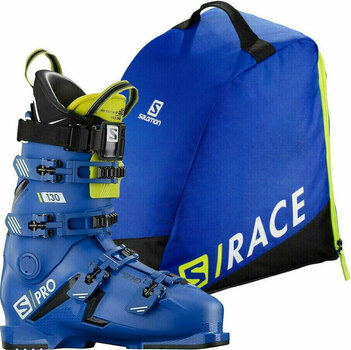 Alpine Ski Boots Salomon S/PRO 130 Black/Race Blue/Acid Green 26/26,5 SET Black/Race Blue/Acid Green 26/26,5 Alpine Ski Boots - 1