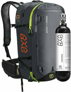 Ski Travel Bag Ortovox Ascent 40 Avabag Kit Black Anthracite SET Black Anthracite Ski Travel Bag - 1