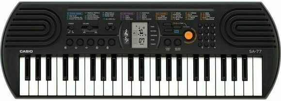 Dětské klávesy / Dětský keyboard Casio SA 77 Černá - 1