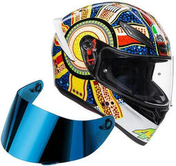 AGV K1 Dreamtime ML Visor Iridium Blue SET