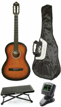 Klasická gitara Valencia VC204 CSB SET 4/4 Sunburst - 1