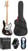 4-string Bassguitar SX SJB75 Complete SET Transparent Black