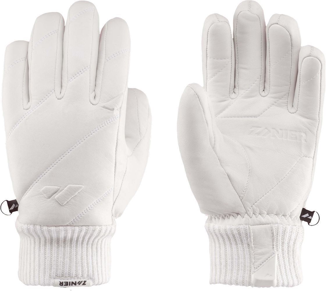Lyžařské rukavice Zanier Vogue White 6,5 Lyžařské rukavice