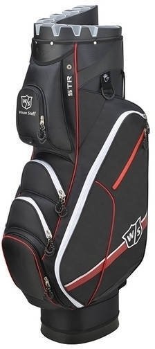 Golf torba Cart Bag Wilson Staff iLock III Črna-Rdeča Golf torba Cart Bag