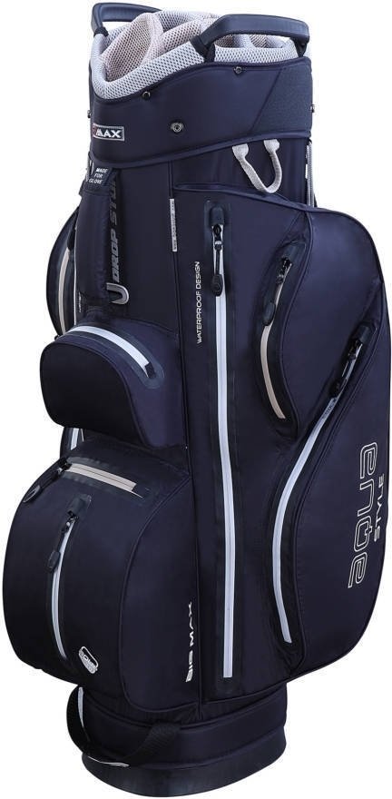 Saco de golfe Big Max Aqua Style 2 Navy/Cream Cart Bag