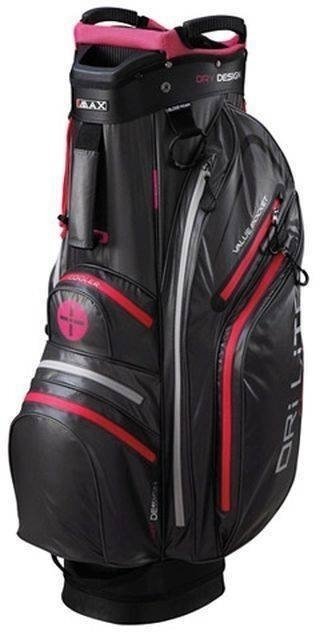 Golflaukku Big Max Dri Lite Active Charcoal/Fuchsia Cart Bag