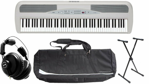 Cyfrowe stage pianino Korg SP-280 White DELUXE SET Cyfrowe stage pianino - 1