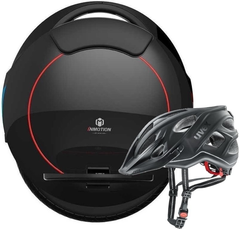 Yksipyöräinen sähköpyörä Inmotion V5F Black City Light Anthracite Helmet 56-61 SET Yksipyöräinen sähköpyörä