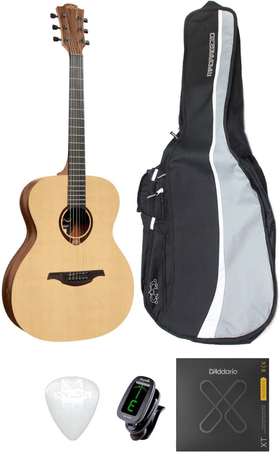 Gitara akustyczna Jumbo LAG T70A SET 2 Natural Satin