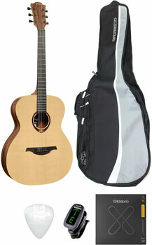 Guitare acoustique Jumbo LAG T70A SET 2 Natural Satin - 1