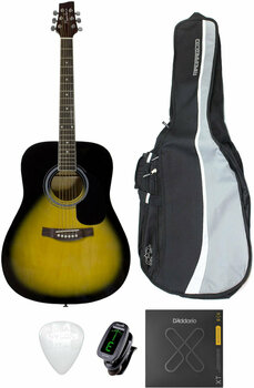 Guitare acoustique Pasadena AG160 VS SET Vintage Sunburst - 1