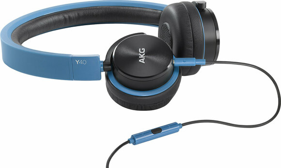 On-ear Fülhallgató AKG Y40 Blue - 1
