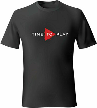 T-shirt Muziker T-shirt Time To Play Preto-Red XL - 1