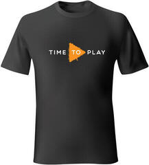 Muziker Time To Play T-shirt Black Black/Orange